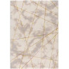 Tapis graphique effet marbre brillant moderne Gondo