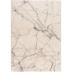 Tapis effet marbre brillant en polyester moderne Cleron
