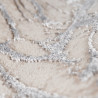 Tapis effet marbre brillant en polyester moderne Cleron