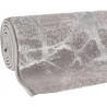 Tapis effet marbre brillant en polyester moderne Cleron