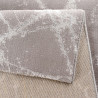 Tapis effet marbre brillant en polyester moderne Cleron