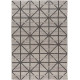 Tapis graphique gris intérieur et extérieur design Firoz