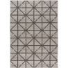 Tapis graphique gris intérieur et extérieur design Firoz