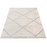 Tapis moderne gris pour salon rectangle Yreka