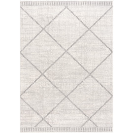 Tapis moderne gris pour salon rectangle Yreka