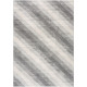 Tapis rectangle gris pour salon rayé moderne Sulma