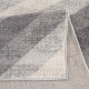 Tapis rectangle gris pour salon rayé moderne Sulma