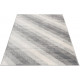 Tapis rectangle gris pour salon rayé moderne Sulma
