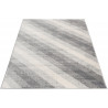 Tapis rectangle gris pour salon rayé moderne Sulma