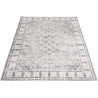 Tapis vintage rayé gris pour salon rectangle Nova