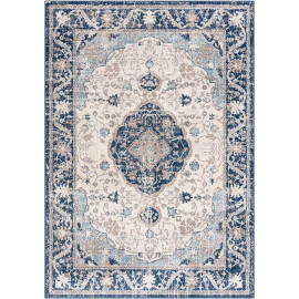 Tapis rayé gris pour salon vintage rectangle Oriolo