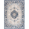 Tapis rayé gris pour salon vintage rectangle Oriolo