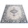 Tapis rayé gris pour salon vintage rectangle Oriolo