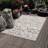 Tapis intérieur et extérieur moderne plat Nino