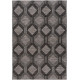 Tapis graphique intérieur et extérieur plat design gris Zeina