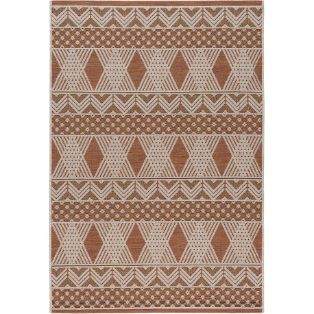 Tapis plat intérieur et extérieur terre moderne Sporup