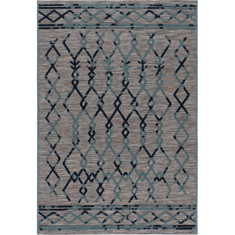 Tapis ethnique intérieur et extérieur plat design Vrensted