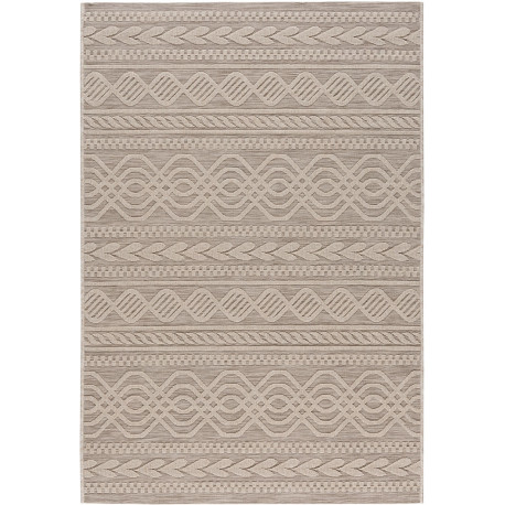 Tapis intérieur et extérieur plat blanc moderne Lohals