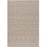 Tapis intérieur et extérieur plat blanc moderne Lohals