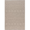 Tapis intérieur et extérieur plat blanc moderne Lohals