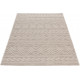 Tapis intérieur et extérieur plat blanc moderne Lohals