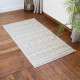 Tapis intérieur et extérieur plat blanc moderne Lohals