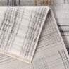 Tapis multicolore avec franges rayé moderne Grensten