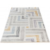 Tapis multicolore avec franges rayé moderne Grensten