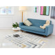 Tapis multicolore avec franges rayé moderne Grensten