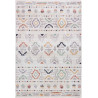 Tapis ethnique avec franges multicolore berbère Vantore