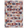 Tapis berbère multicolore kilim avec franges Taulov