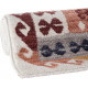 Tapis berbère multicolore kilim avec franges Taulov