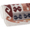 Tapis berbère multicolore kilim avec franges Taulov