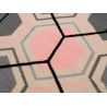 Tapis scandinave à courtes mèches graphique Aboleira