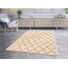 Tapis effet 3D contemporain beige intérieur brillant Binche