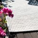 Tapis extérieur et intérieur plat blanc Nahti