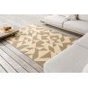 Tapis moderne intérieur et extérieur graphique beige Yerba