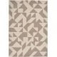 Tapis moderne intérieur et extérieur graphique beige Yerba