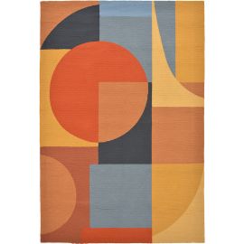 Tapis géométrique intérieur et extérieur multicolore design Matisse