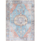 Tapis vintage lavable en machine rayé rectangle Morum
