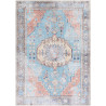 Tapis vintage lavable en machine rayé rectangle Morum