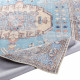 Tapis vintage lavable en machine rayé rectangle Morum