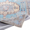 Tapis vintage lavable en machine rayé rectangle Morum