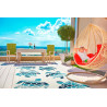 Tapis extérieur et intérieur design Marine