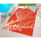 Tapis extérieur et intérieur design corail Océane