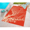 Tapis extérieur et intérieur design corail Océane