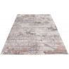 Tapis en soie de bambou au design baroque Perle