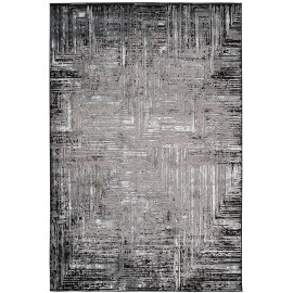 Tapis vintage gris effet satiné Allure