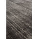 Tapis effet vintage anthracite en viscose tissé main Kruger