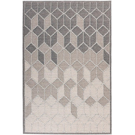 Tapis extérieur et intérieur scandinave effet 3D Havane